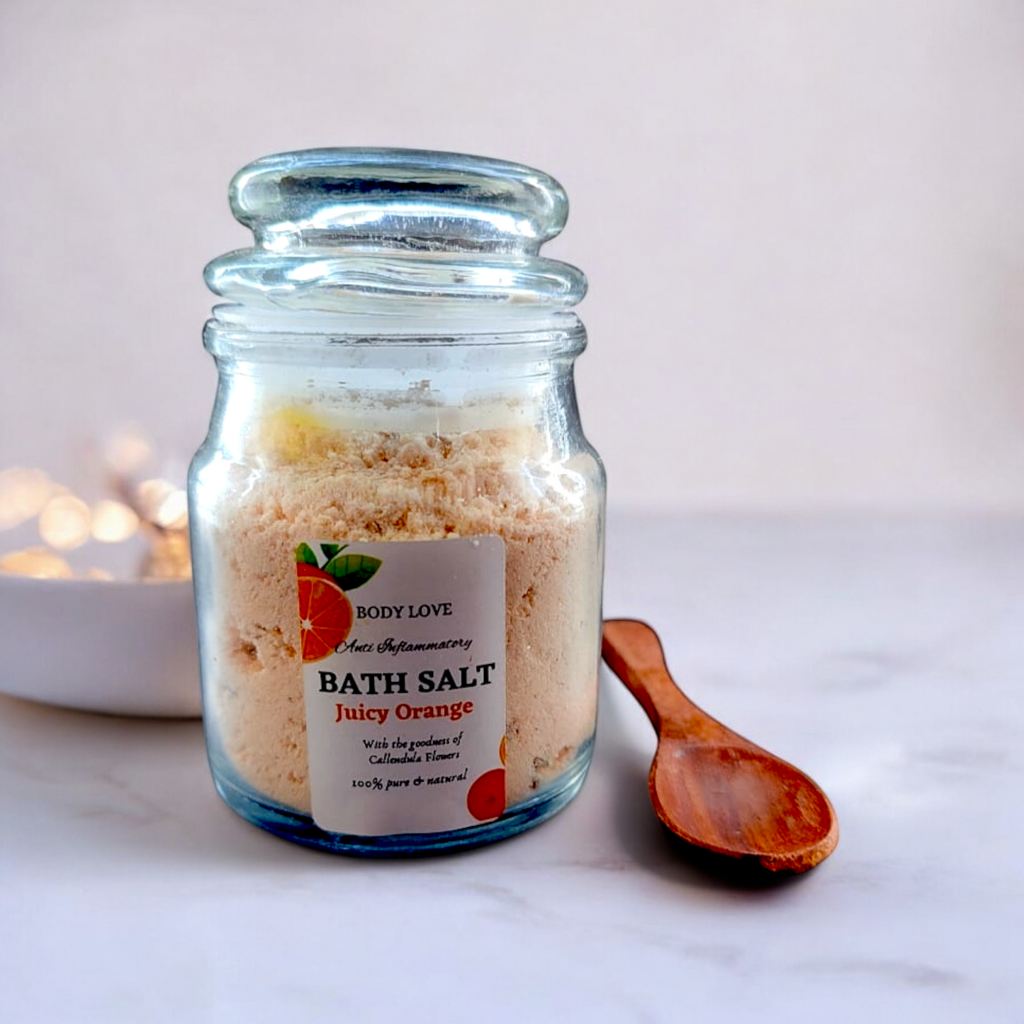 Detox Orange Bath Salts -Energizing Citrus Aromatherapy | Flarah
