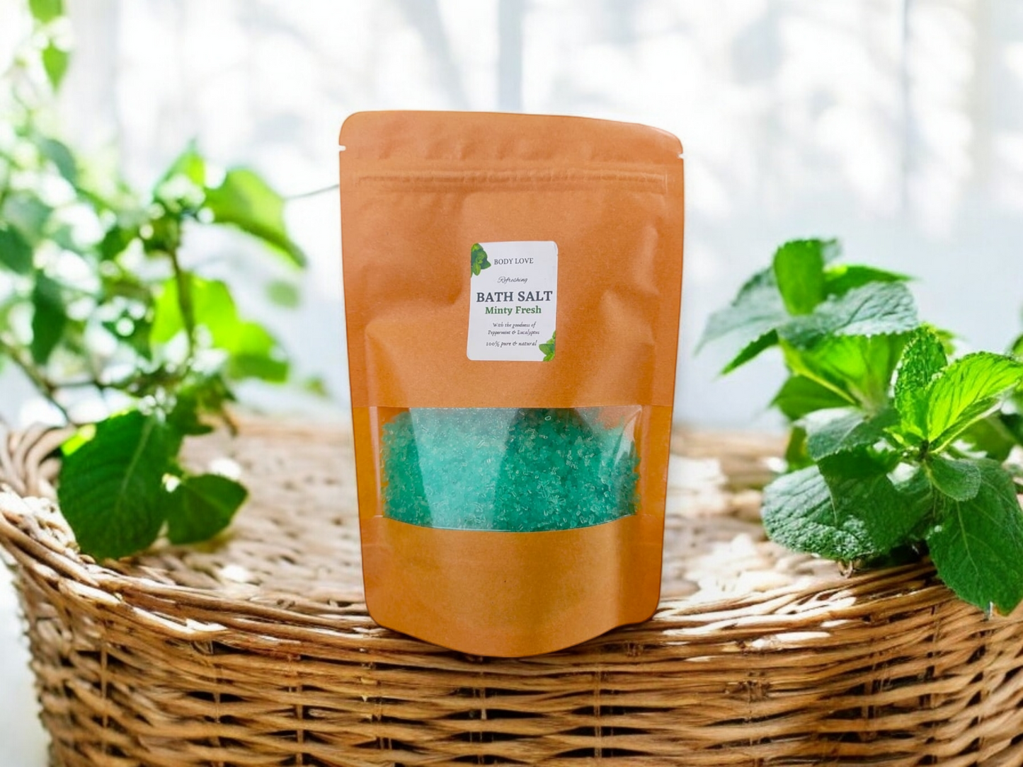 Eucalyptus & Mint Bath Salts - Cooling Muscle Relief & Post workout Recovery Soak | Flarah
