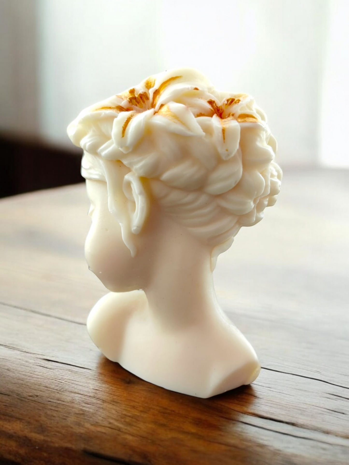 Floral Girl Sculpture Candle