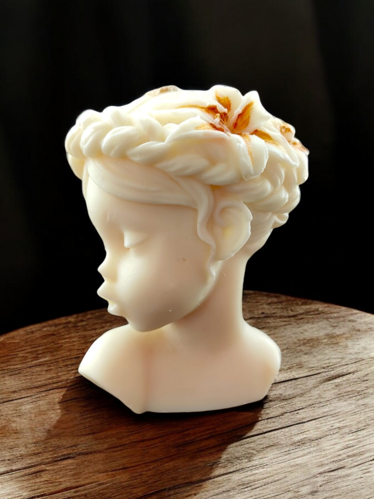 Floral Girl Sculpture Candle
