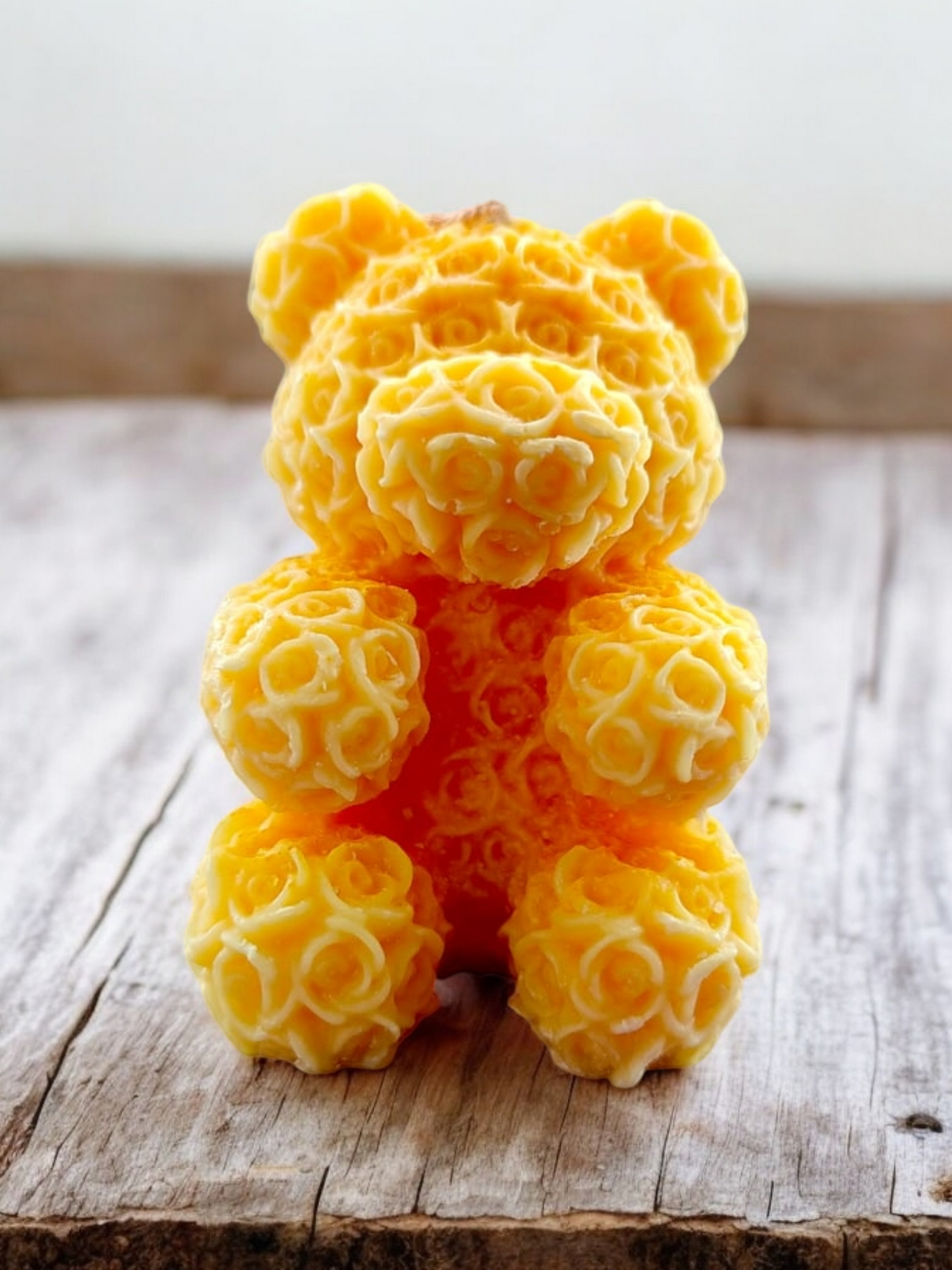 Teddy Bear Rose Candle