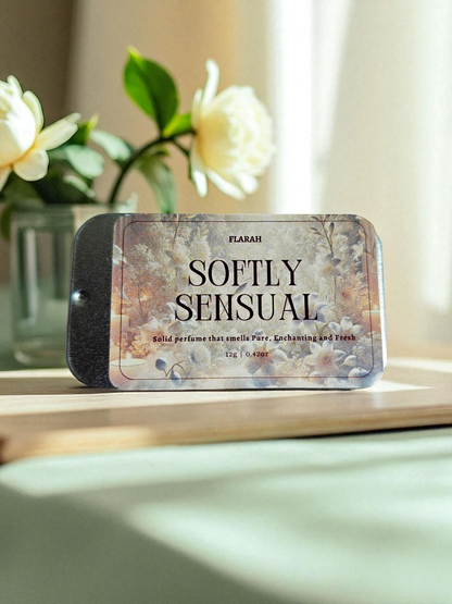 Softly Sensual Solid Perfume – White Musk Fragrance (12g Tin)