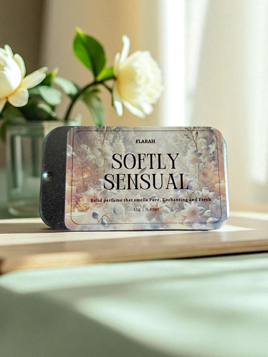 Softly Sensual Solid Perfume – White Musk Fragrance (12g Tin)