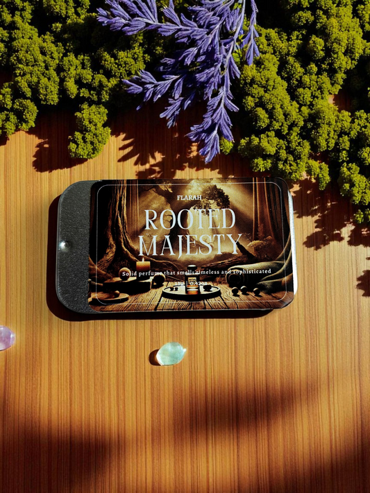 Rooted Majesty Solid Perfume – Royal Gent Fragrance (12g Tin)